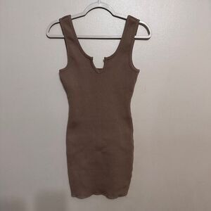 Which We Want ribbed bodycon tank dress size medium